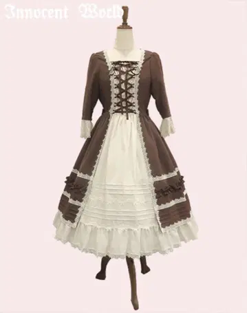 이노센트 월드 해피니스 로즈 드레스 브라운