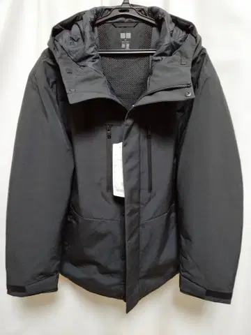 새상품 미사용 유니클로 하이브리드 다운 파카 XL 블랙 이번 시즌 모델