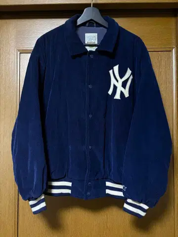 90s 뉴욕 양키스 바시티 자켓 네이비