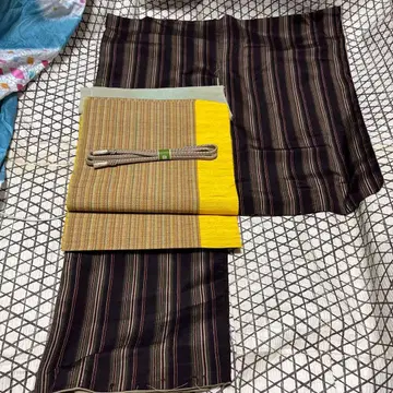 4점 (기모노, 오비, 오비 장식 천, 허리띠) 세트