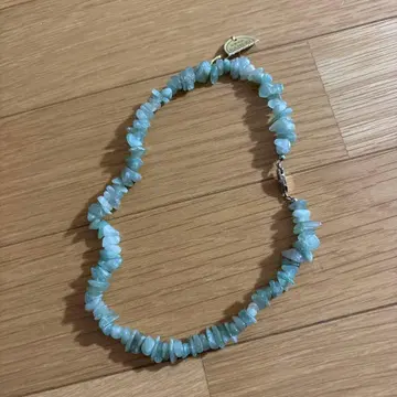 그린 컬러 스톤 목걸이