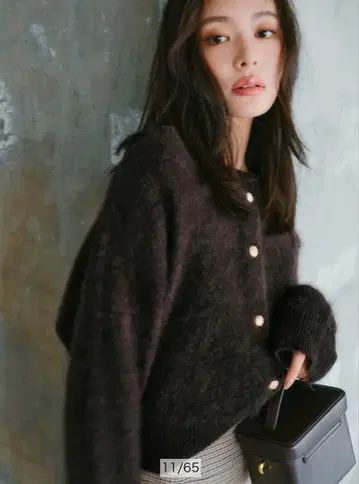 [ 미사용품 ] Mystrada 보트넥 버튼 니트