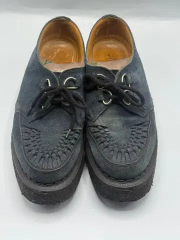 VINTAGE GEORGE COX 러버 솔 NAVY 스웨이드
