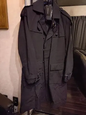 블랙 트렌치코트 사이즈 2 넘버나인 포틀랜드기