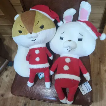 종이 토끼 산타로페 봉제 인형 아키라 선배 산타 봉제 인형 세트