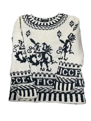 초레어 빈티지 FICCE 요시유키 코니시 니트 돈 코니시 자수