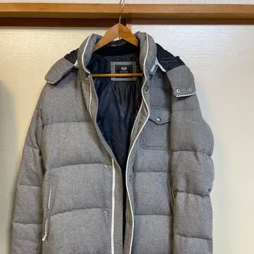 BEAMS HEART 그레이 다운 자켓 XL