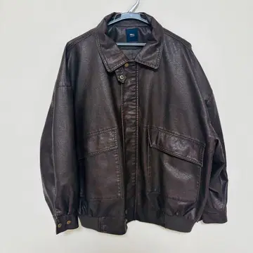 [ MONO-MART ] 히요쿠 디자인 빈티지풍 오버 사이즈 블루종