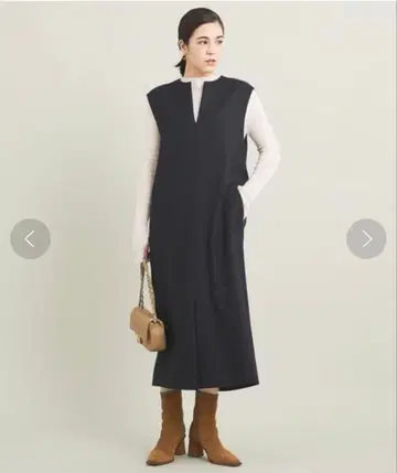 BEAUTY & YOUTH 키넥 오버롤 스커트 블랙 XS 사이즈