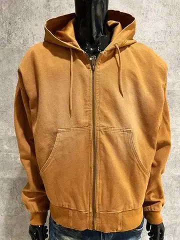 LIBERTE 데님 헤비 후드티 블루종 브라운 M 빅 실루엣