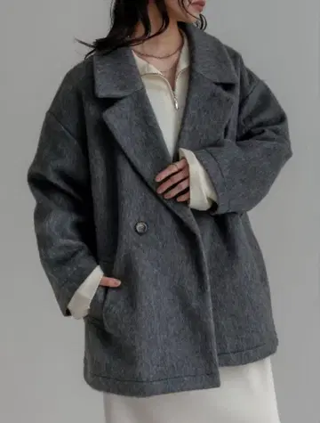 Re: EDIT 페이크 울 샤기 더블 테일러