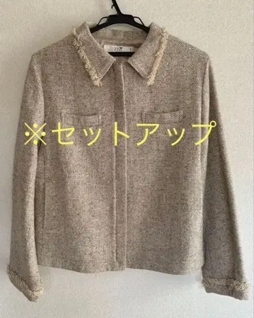 23구 트위드 프린지 셋업