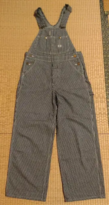 Lee 스트라이프 데님 오버롤 Lee 히코리