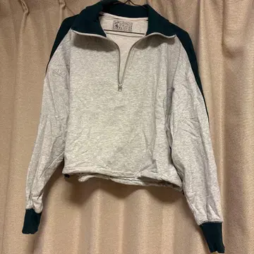 니코앤드 DOD 콜라보 ZIP노야츠 풀오버 F 그레이 x 그린