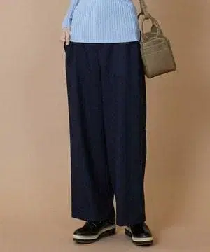 [미사용] 레킵 2023AW 울 핀스트라이프 팬츠 네이비