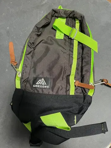 GREGORY 블랙/그린 백팩