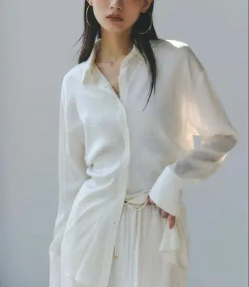 완판템 anuans 실크 드레이프 셔츠