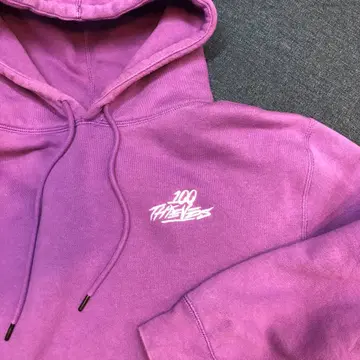 100 Thieves Valkyrae 모델 후드티 L 퍼플