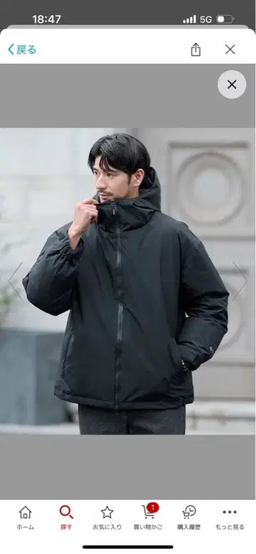 +phenix 별주 WINDSTOPPER 후드 부착 블랙 다운 자켓