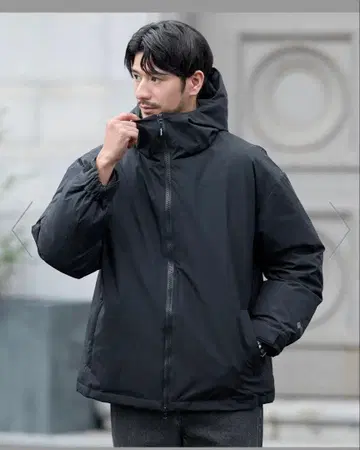 +phenix 별주 WINDSTOPPER 후드 부착 블랙 다운 자켓