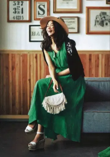 마이 스트라다 그린 원피스 36