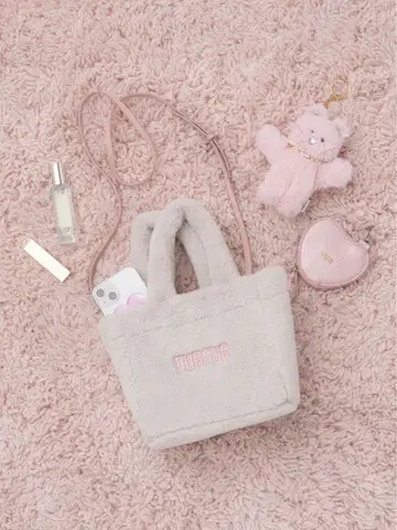 FURFUR [ 한정 컬러 ] 에코 퍼 토트백 LGRY