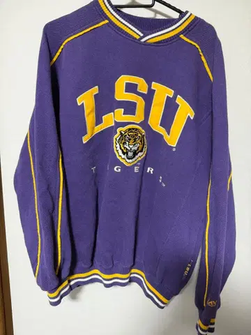 LSU Tigers 크루넥 스웨트 셔츠 보라색