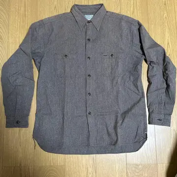 버즈릭슨 코튼 코버트 셔츠 샴브레이 셔츠 브라운