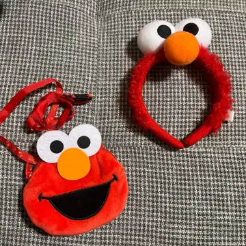 엘모 머리띠와 파우치 세트