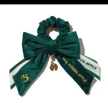 Mrs. GREEN APPLE 리본 포함 스크런치