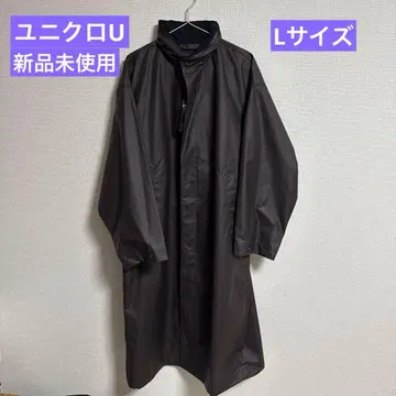 [ 새상품 ] UNIQLO U 코팅 롱 코트 다크 브라운 L 사이즈