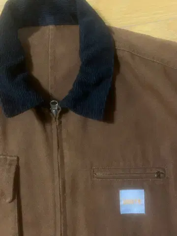 kookyn 덕 코듀로이 옷깃 자켓 브라운