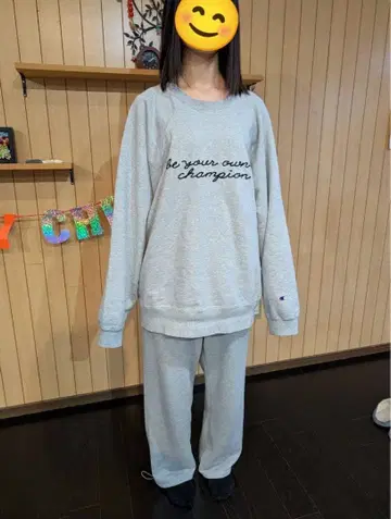 한정품 Champion 그레이 트레이닝복 L 사이즈