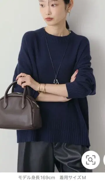 아메리칸 홀릭 니트 L 네이비