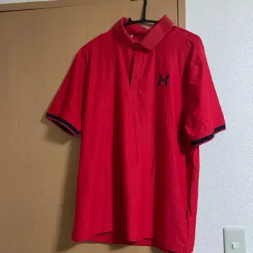 언더아머 빨간색 피케 셔츠 LG