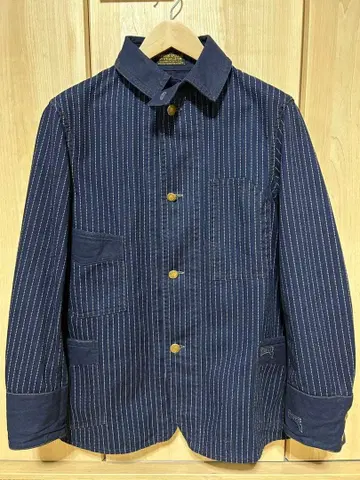 새상품급 프리휠러스 커버올 L 워바쉬 데님