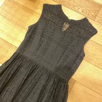 블랙 슬리브리스 원피스