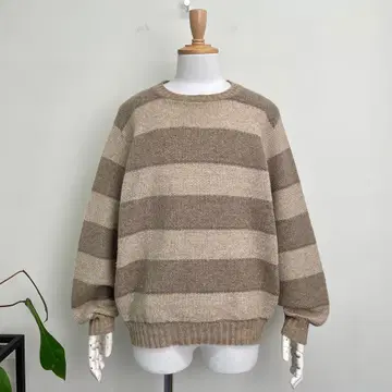 80s 90s USA제 puritan 와이드 보더 니트 스웨터