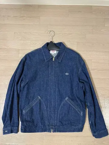 다크 블루 집업 자켓 & 와이드 팬츠 세트