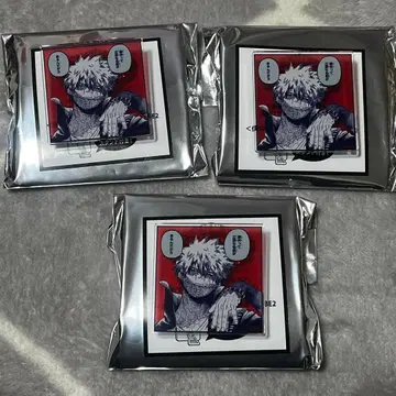 나의 히어로 아카데미아 원화전 명언 아크릴 배지 컬렉션 다비 3개 세트