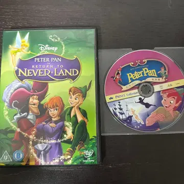 해외 DVD 디즈니 피터팬 2장 세트: 오리지널 & 네버랜드로의 귀환