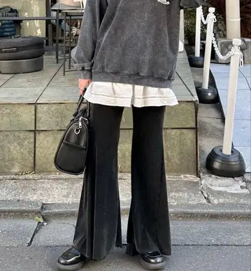 튤 벨로아 가공 팬츠 kastane