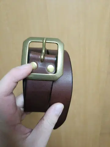 브라운 벨트 심플한 디자인