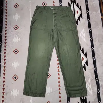 60s US 밀리터리 OG107 베이커 팬츠 올리브 그린 38 x 33