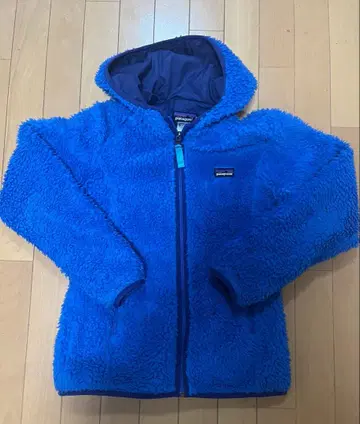 patagonia 블루 플리스 자켓 후드 부착 XS