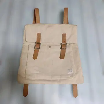 Sunduck 베이지 캔버스 백팩