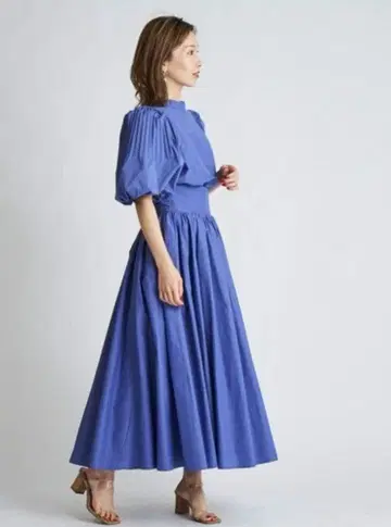 SNIDEL 리본 포함 허리밴딩 플레어 스커트