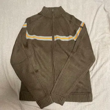 드라이버 니트 브라운 브라운 구제 의류