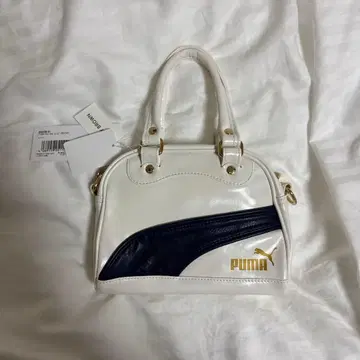 PUMA 핸드백 화이트/네이비