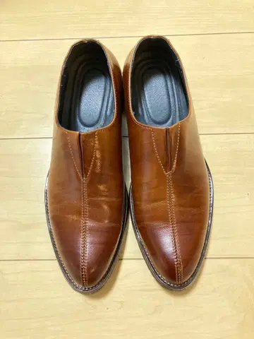 브라운 가죽 비즈니스 슈즈 39